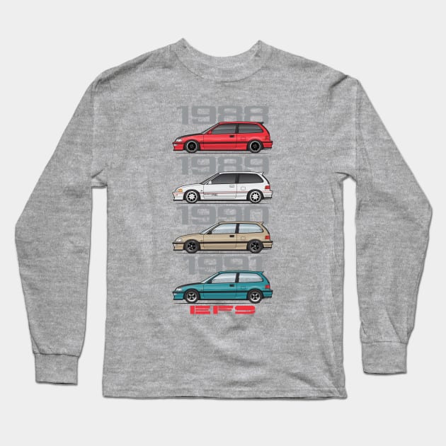 EF Years Long Sleeve T-Shirt by ArtOnWheels